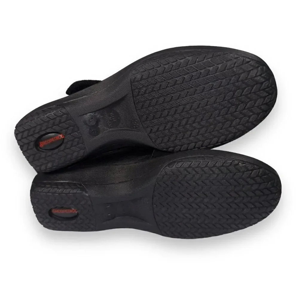 Arcopedico‎ Cosmo Flower Mary Jane Loafers Black / Silver Women's 7